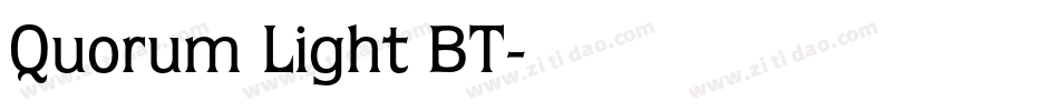 Quorum Light BT字体转换